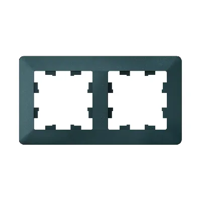 ATLASDESIGN AIR 2-постовая РАМКА, ИЗУМРУД/дымчатый черный