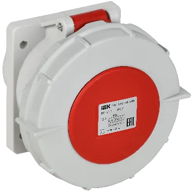 Розетка встраиваемая прямаяССИ-6252 32А 6ч 380В 3P+PE+N IP67 IEK