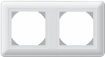 W59 Рамка 2 поста IP44 белая