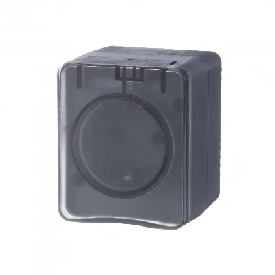 AtlasDesign Profi54 розетка с заземлением со шторками IP54 16А 250B, АНТРАЦИТ, Россия