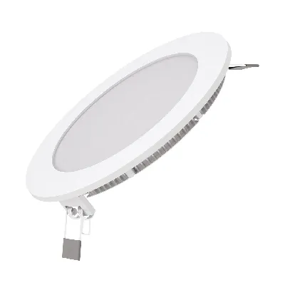 Светильник светодиодный встраиаемый LED ДВО 9 Вт 750 Лм 6500К IP20 d145х22 мм монт d130 мм Slim Gauss