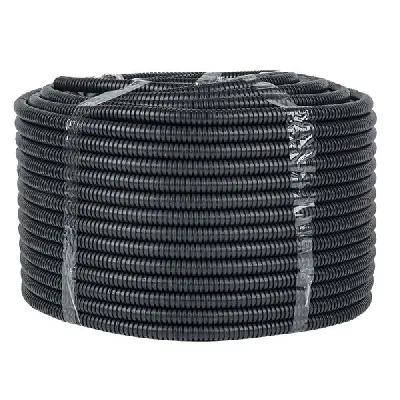 Труба гофрированная FRHF с зондом d16мм (100м) черная Plast PROxima