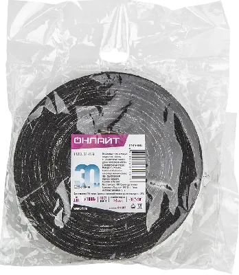 Изолента ОНЛАЙТ 61 161 OIT-H15-30/BL ХБ черная 300г 0,35х15мм 30м