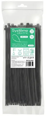 Стяжка кабельная MultiSet 250х4.8 Чёрная (100шт)