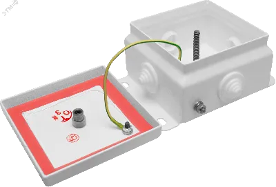Коробка монтажная электротехническая общего назначения КМ IP54-1010 (без DIN рейки) из оцинкованной стали 4 ввода