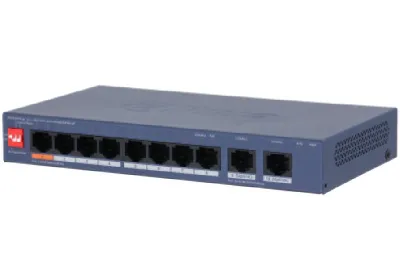 Коммутатор управляемый  L2 10 портов RJ45/Combo /SFP 10 100 1000 Мб/с PoE 60Вт