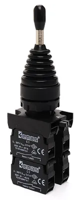 Кнопка джойстик 4х позиционный 1НО+1НЗ+1НО+1НЗ, без фиксации, серия CP 250В AC, 4А, IP65