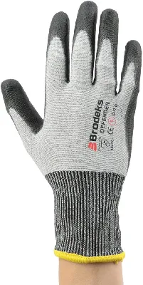 Перчатки рабочие Brodeks GC-11, серый/черный (9)