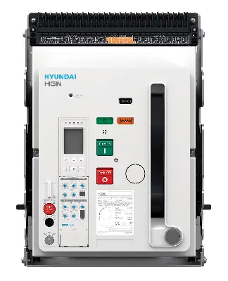Воздушный выключатель серии HGS, арт. HGS06A3BM2C2S254TBAER (630А, 3P, 65кА, выкатной c горизонтальным расположением шин, реле GPR-LP, с моторным приводом AC/DC 220В (катушка вкл. AC/DC 220В, катушка откл. AC/DC 220В))