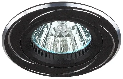 KL34 AL/BK Точечные светильники алюминиевый MR16,12V/220V, 50W черный/хром