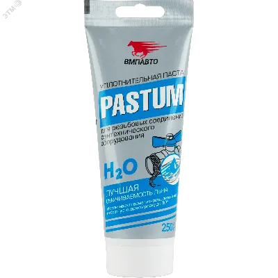Pastum H2O, 250г туба с европодвесом Паста для уплотнения резьбовых соединений сантехнического оборудования