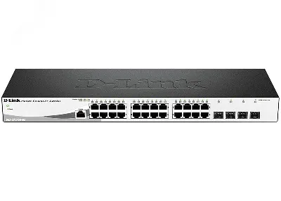 Коммутатор управляемый L2 28 порта RJ45/SFP 10 100 1000 Мб/с