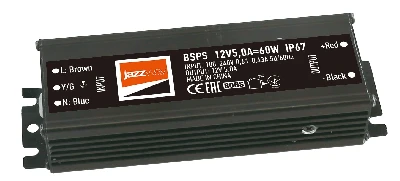 Драйвер LED, 60Вт, 12В IP67 JazzWay